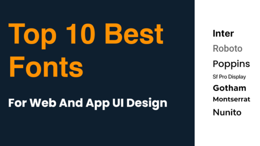 top 10 fonts for ui ux Design