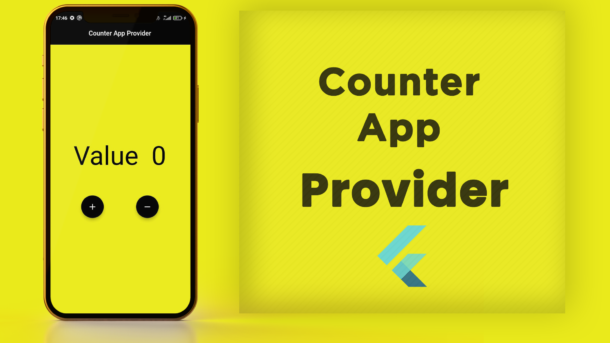 Flutter counter app with provider